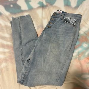 Straight leg girls jeans